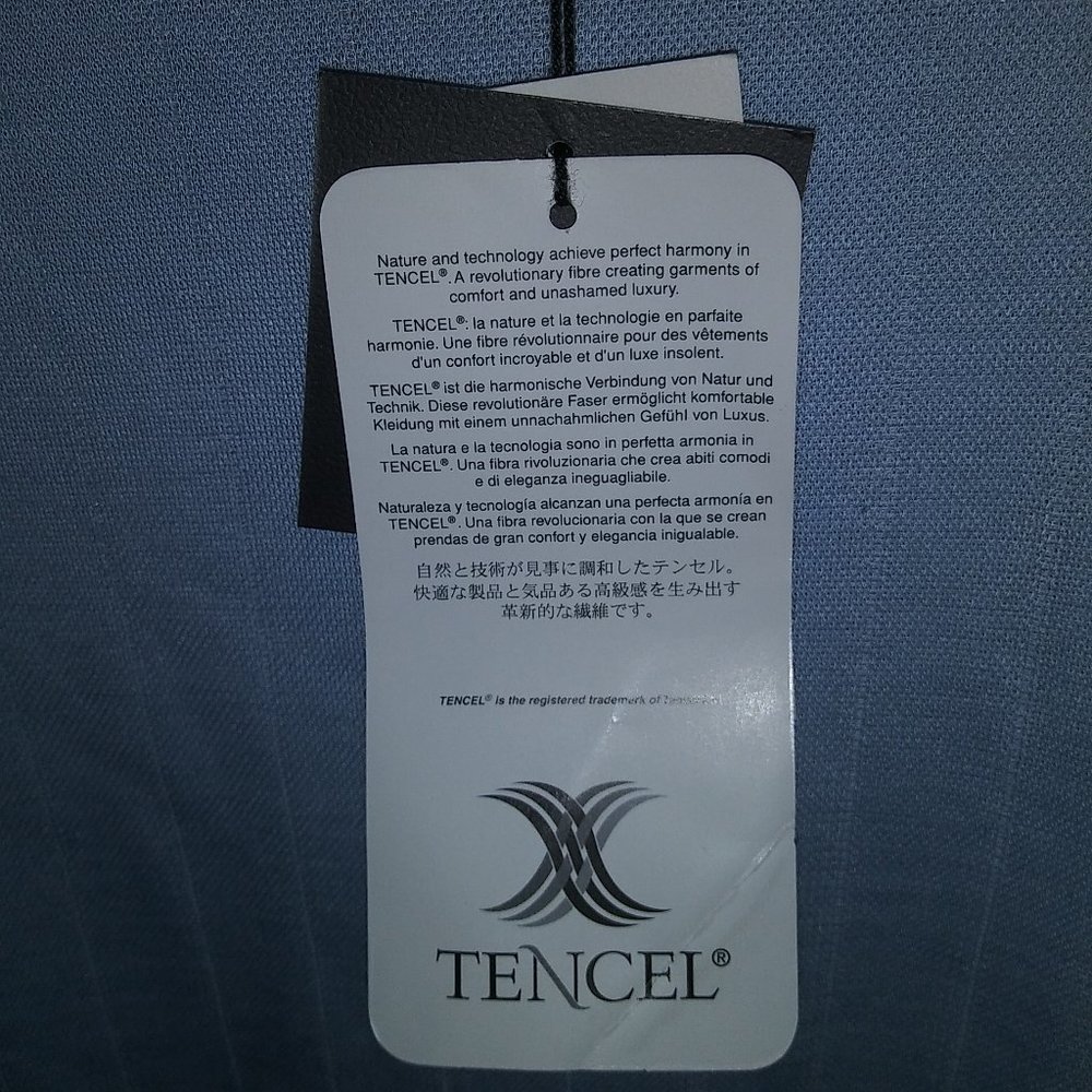 NWT Chereskin Short Sleeve Lt Blue Pull-on Shirt Med - Picture 6 of 8